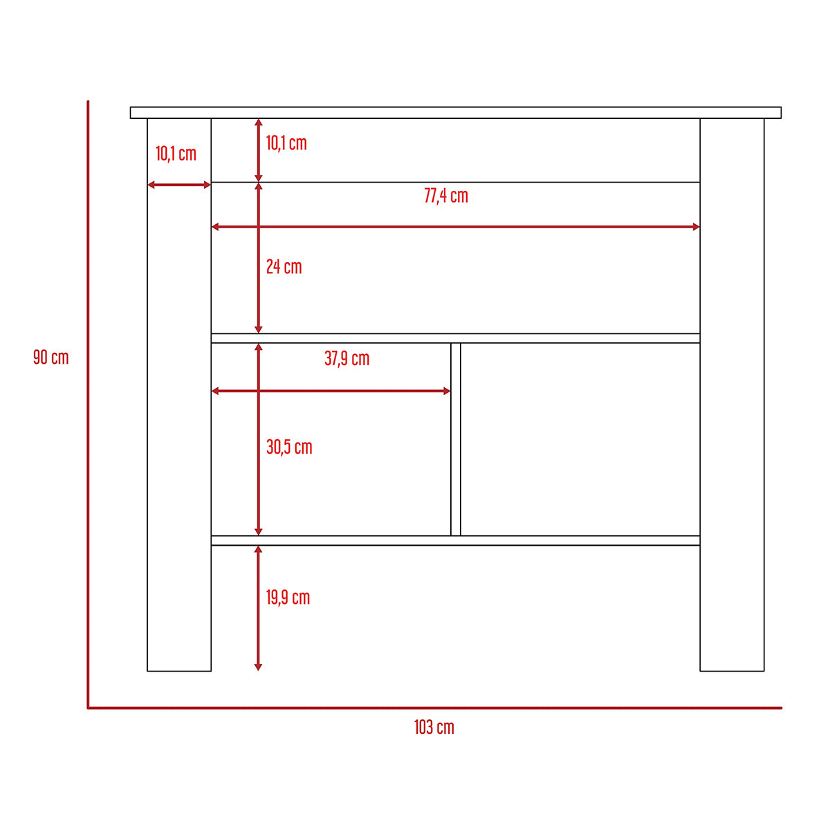 Mueble Auxiliar de Cocina Cala