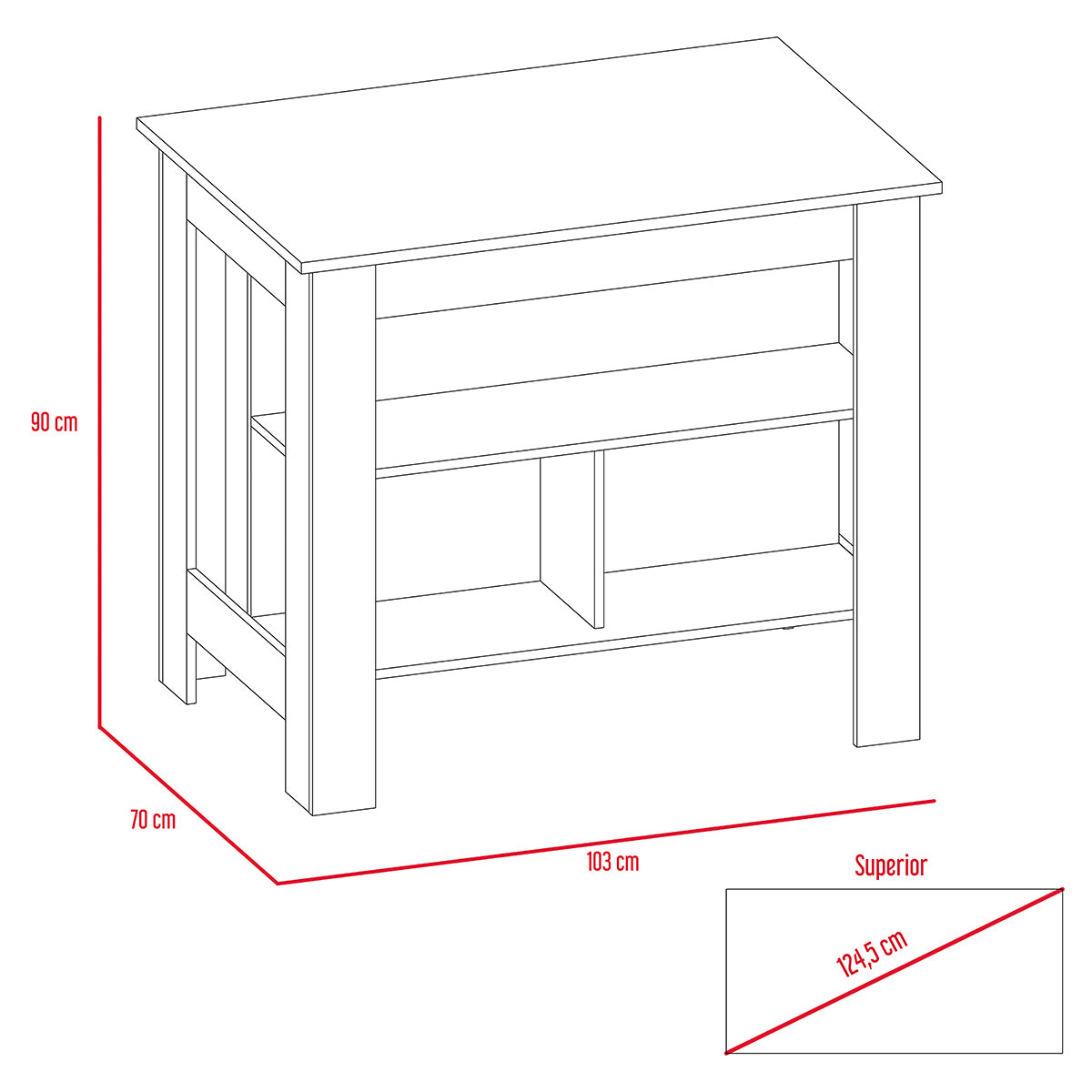 Mueble Auxiliar de Cocina Cala
