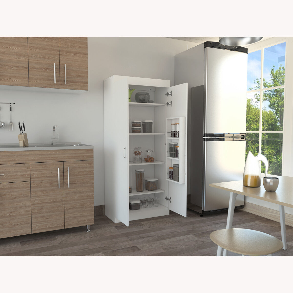 Mueble Alacena Armable modelo Varese, color Blanco