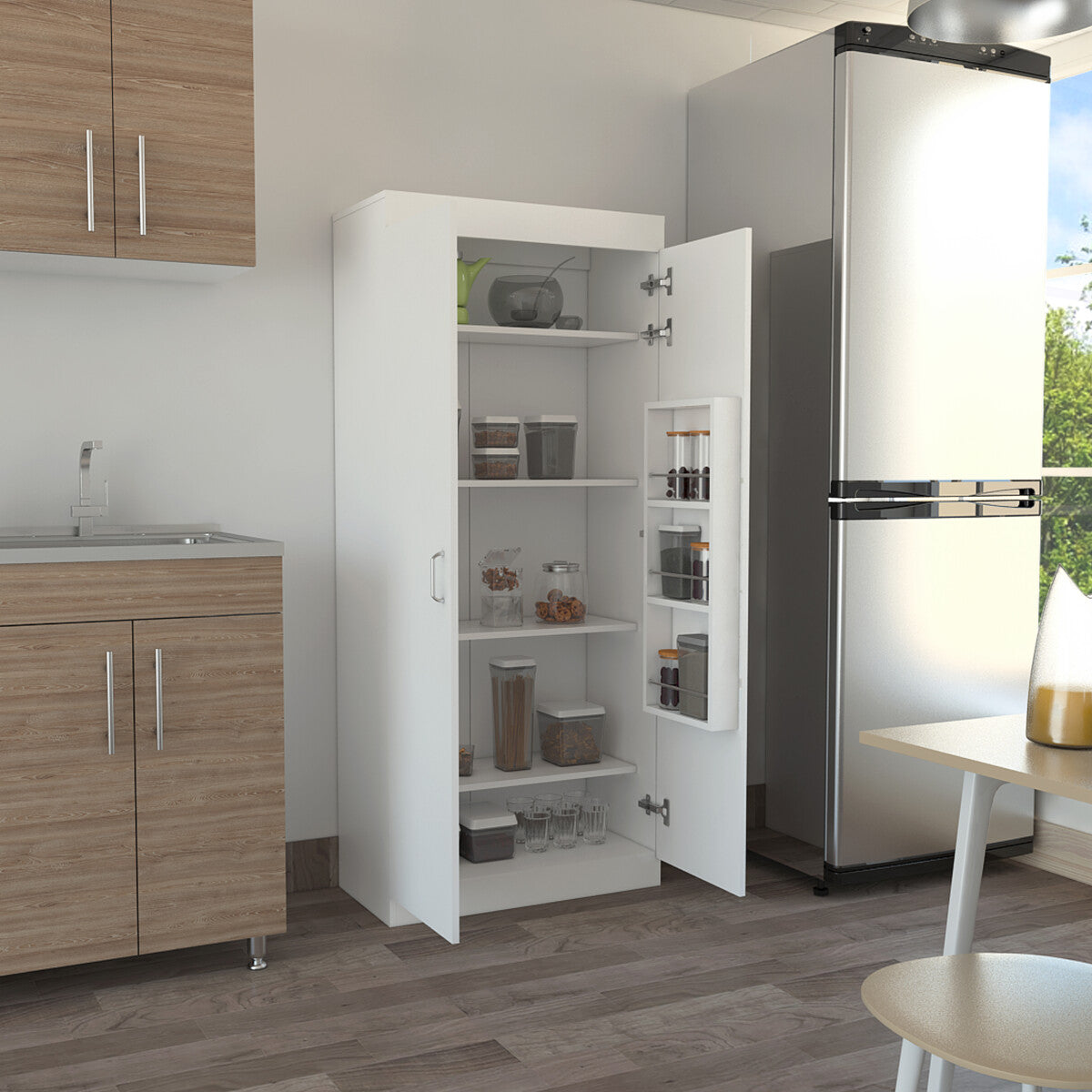 Mueble Alacena Armable modelo Varese, color Blanco