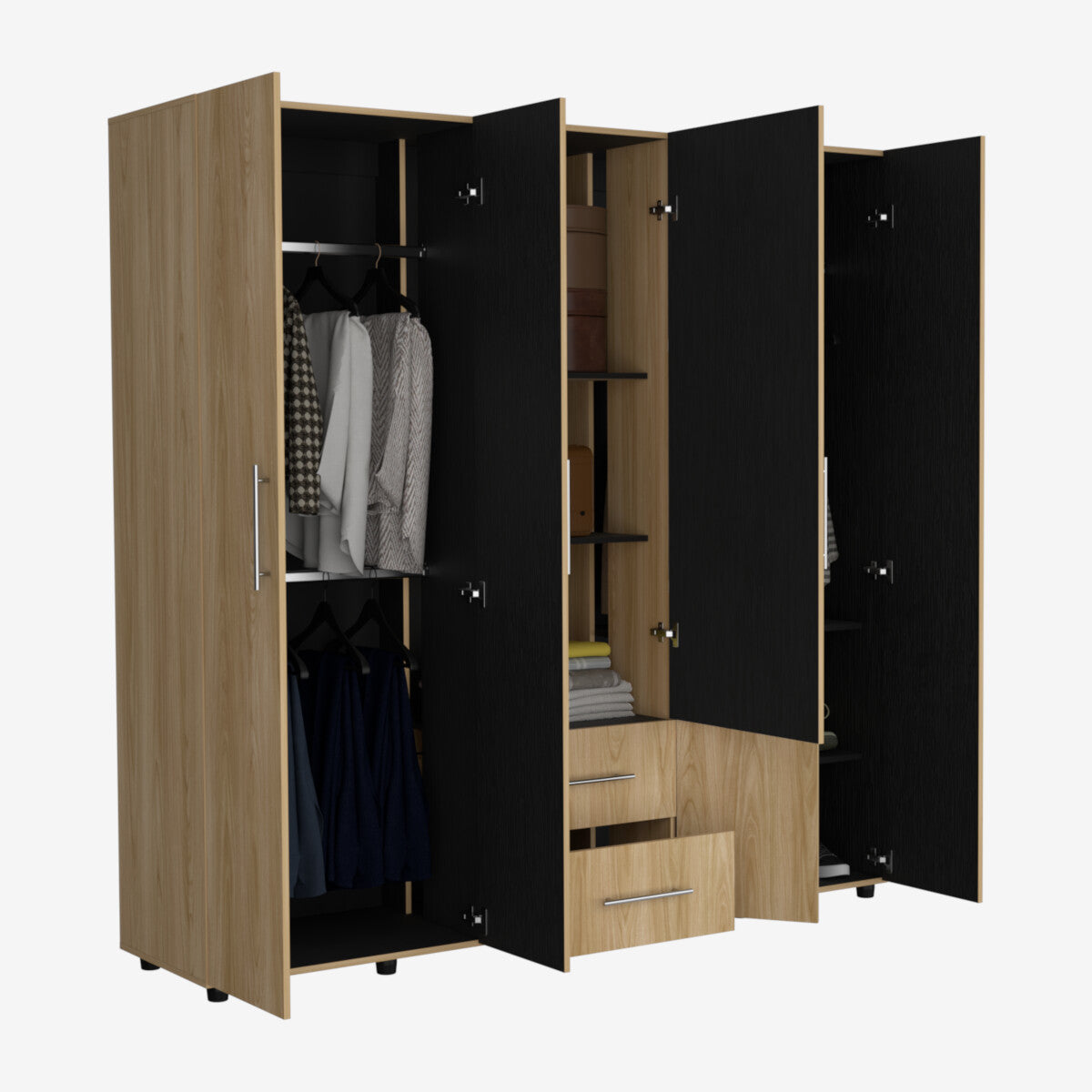 Closet Grayson, Fresno Europeo y Wengue, puerta con Espejo