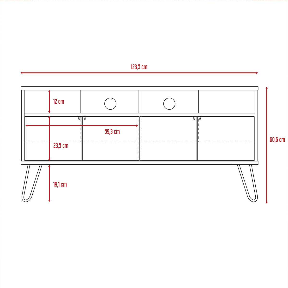 Rack de TV Vassel