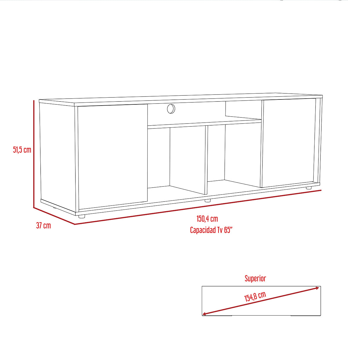 Rack Para TV Prana