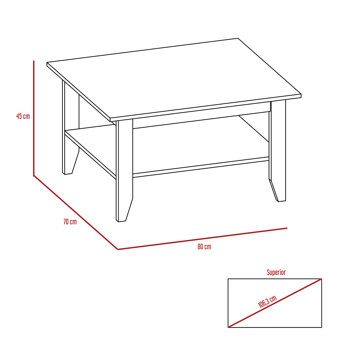 Mesa de centro Essential Duna