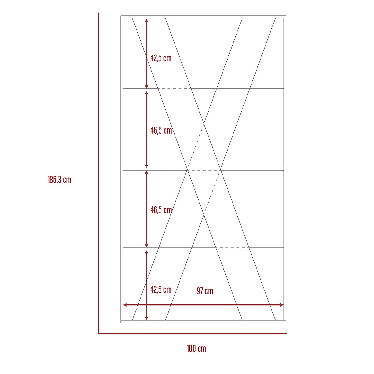 Divisor de espacio Berlin Blanco