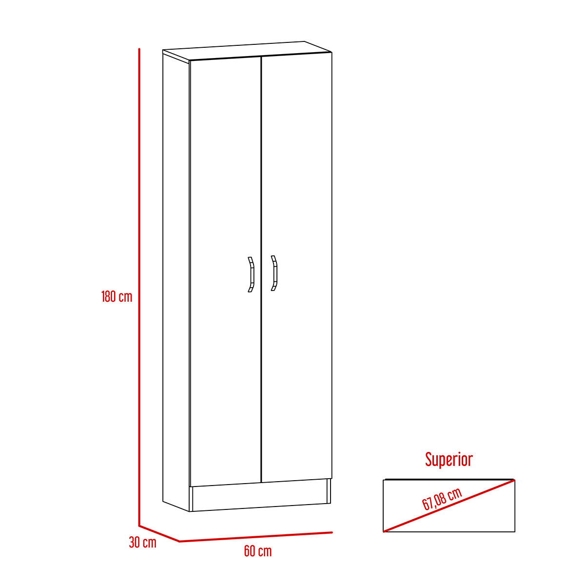 Mueble Alacena Sofia Blanco