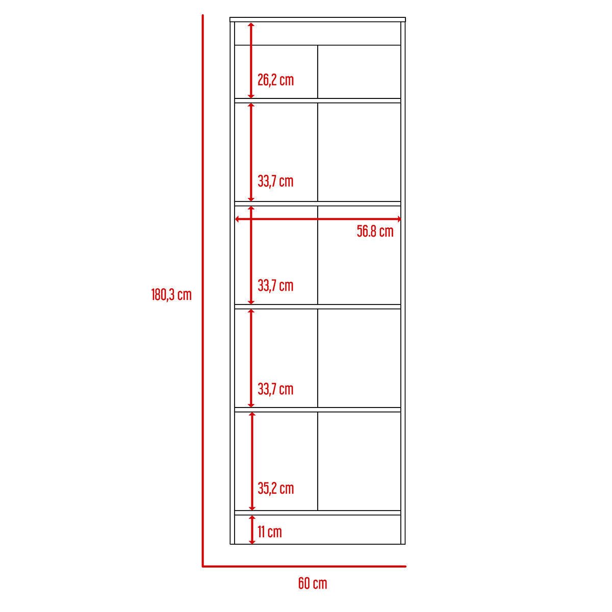 Mueble Alacena Sofia Blanco