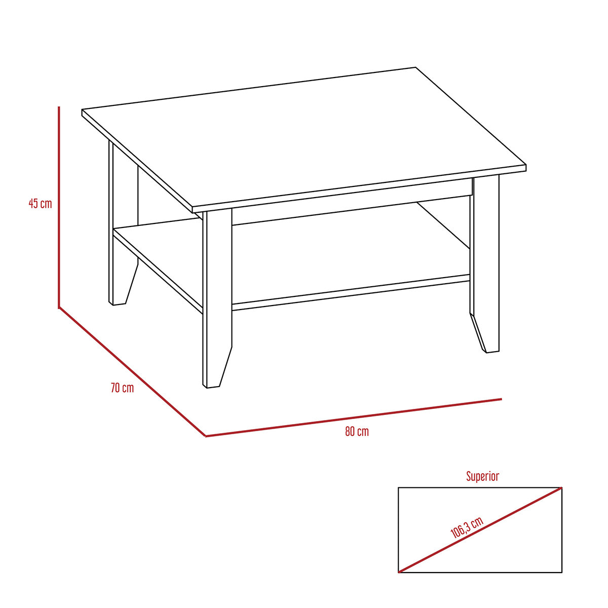 Mesa de centro Essential