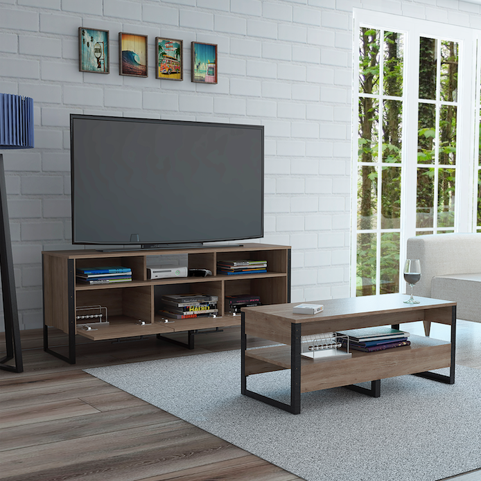 Combo Rack de TV + Mesa de Centro Mágnum